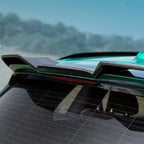 SooQoo BMW F95 X5M LCI Rear Roof Spoiler In Gloss Carbon Fibre