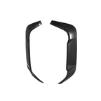 SooQoo BMW F96 X6M Rear Bumper Inserts In Gloss Carbon Fibre