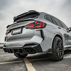SooQoo BMW F97 X3M SQ Roof Spoiler In Gloss Pre Preg Carbon Fibre (2019+)