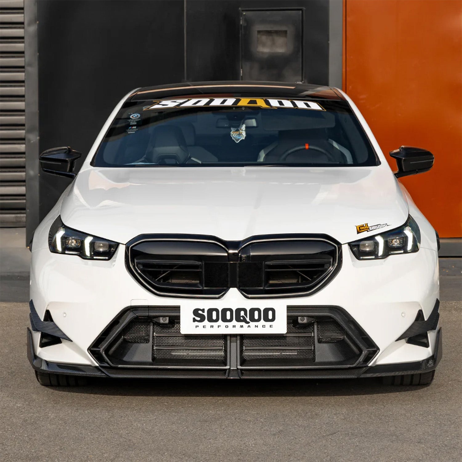 SooQoo BMW G90 & G99 M5 SQ-B Front Splitter In Gloss Carbon Fibre