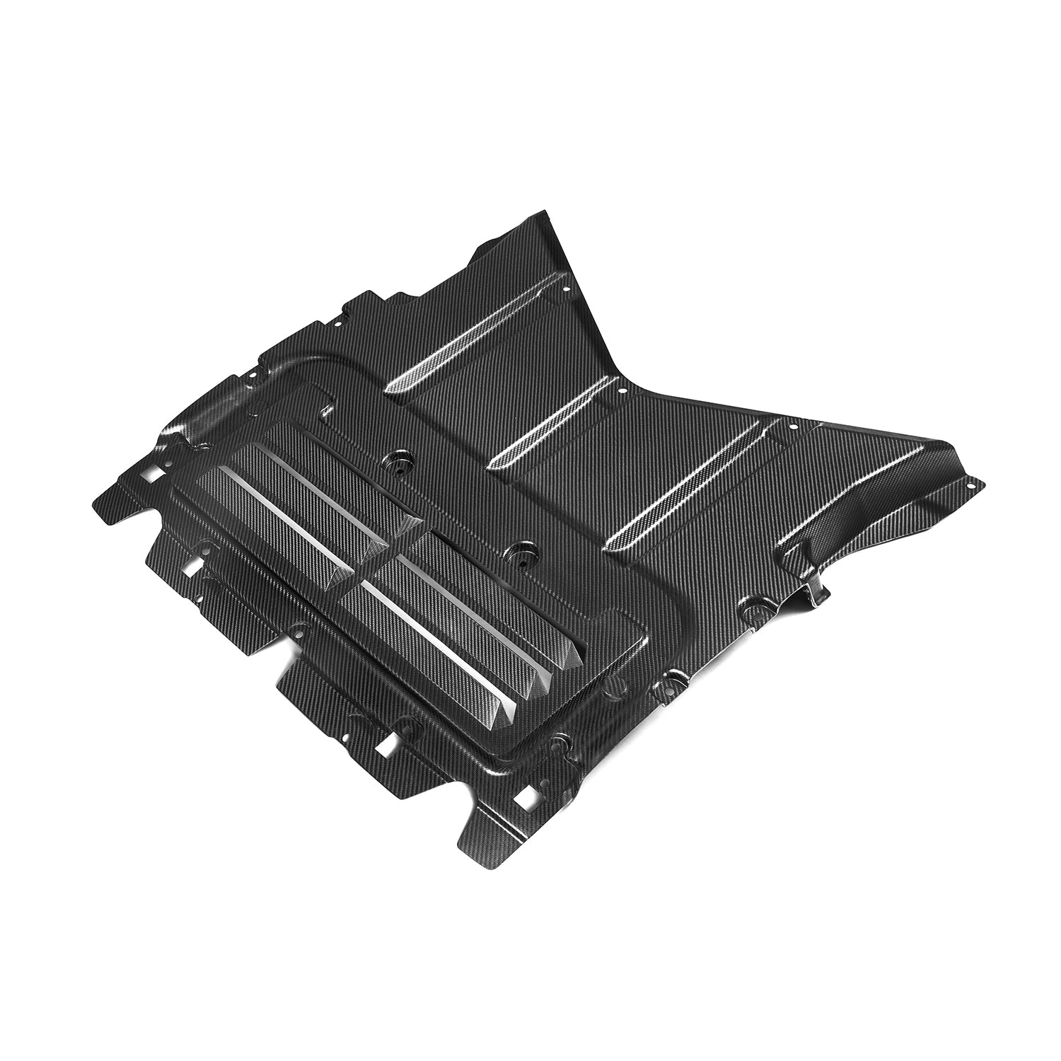 SooQoo BMW G90 & G99 M5 OEM Style Skid Plate In Gloss Carbon Fibre