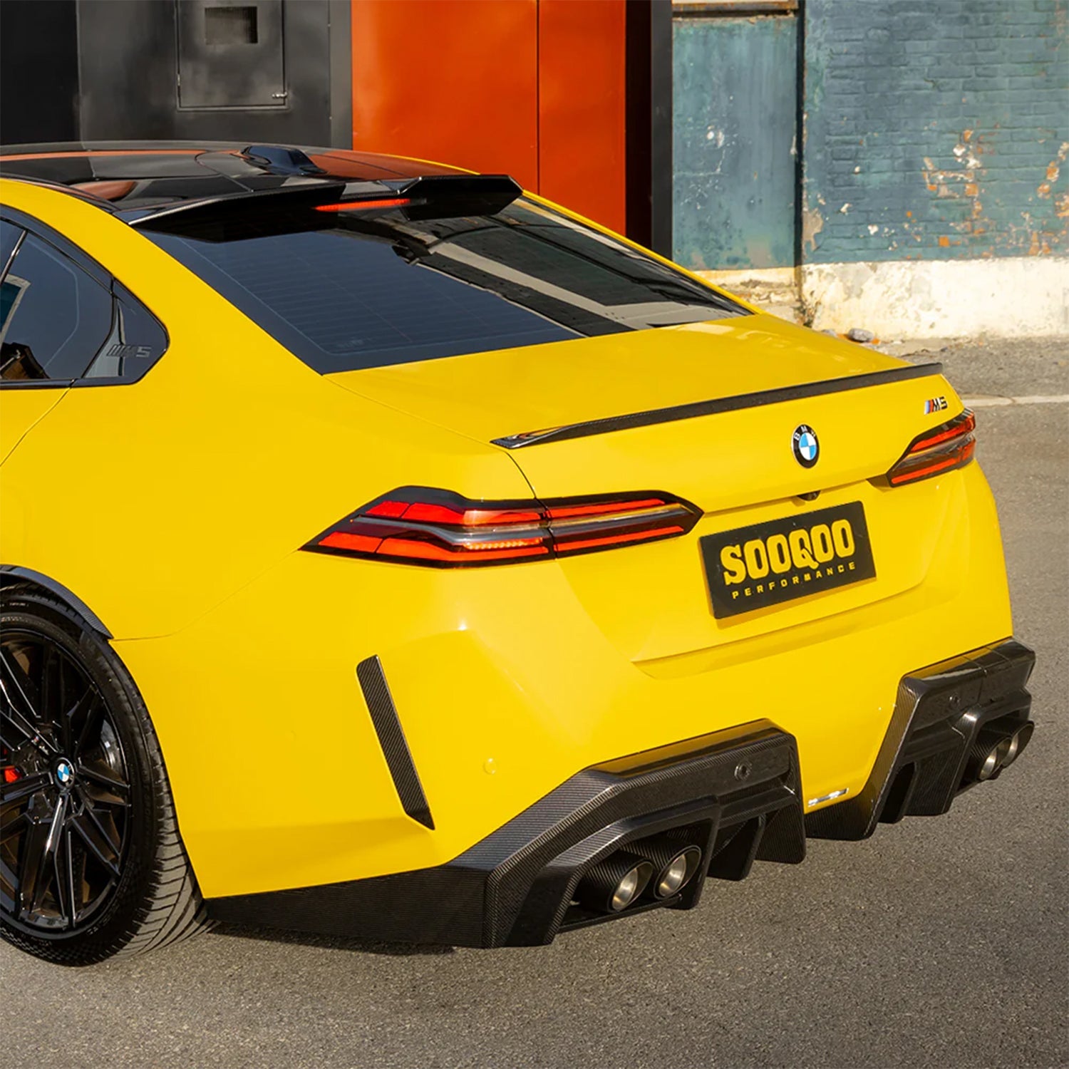 SooQoo BMW G90 & G99 M5 SQ-A Rear Diffuser In Gloss Carbon Fibre