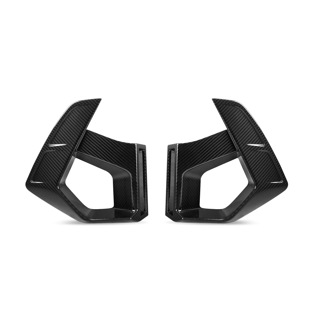 SooQoo BMW X3M F97 & X4M F98 LCI Front Ducts In Gloss Pre Preg Carbon Fibre (Facelift 2022+)