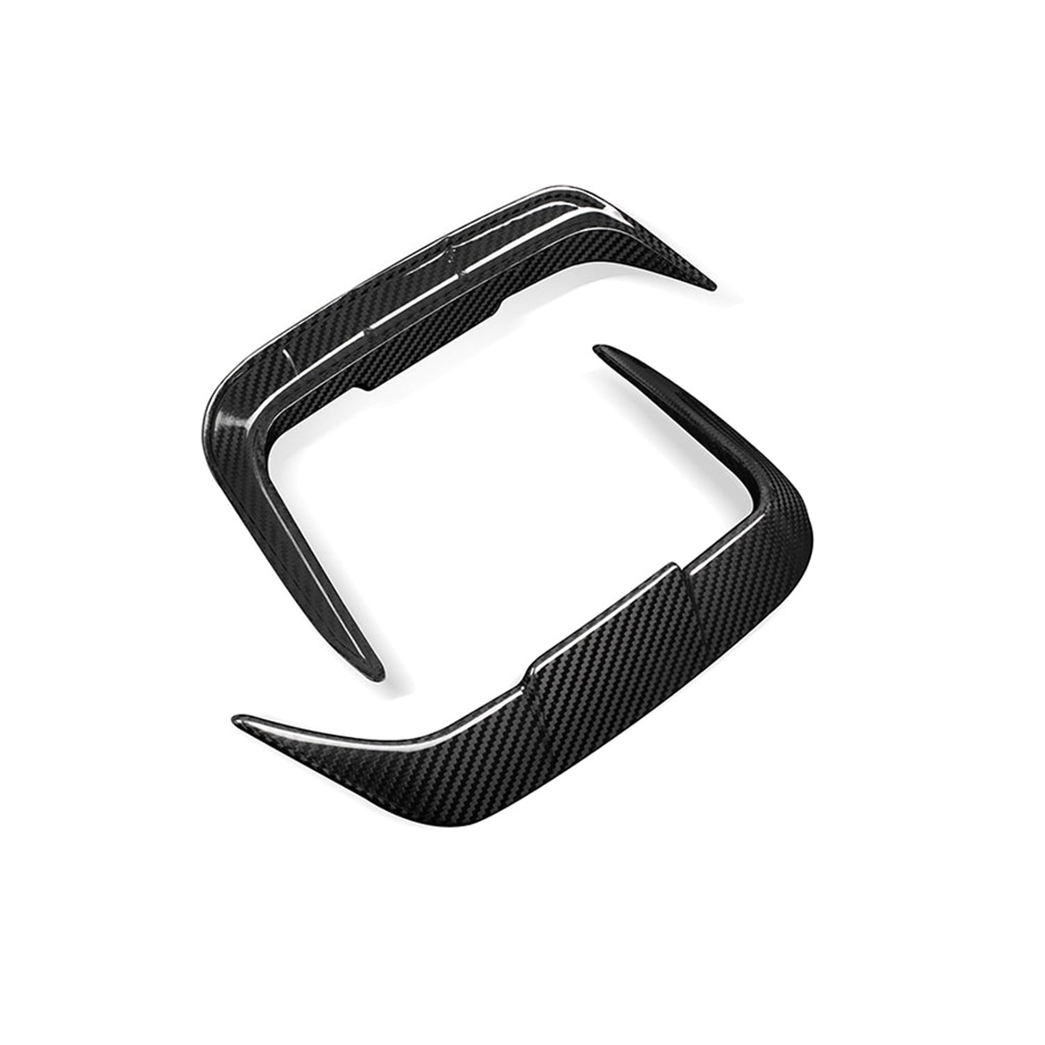 SooQoo BMW F97 X3M LCI SQ Rear Canards In Gloss Pre Preg Carbon Fibre (Facelift 2022+)