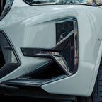 SooQoo BMW X3M F97 & X4M F98 LCI Front Canards In Gloss Pre Preg Carbon Fibre (Facelift 2022+)
