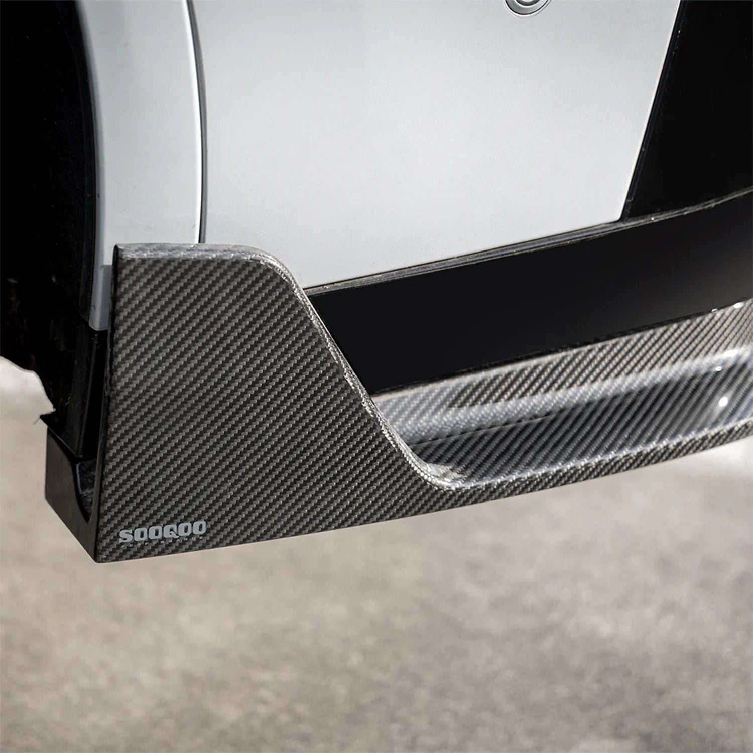 SooQoo BMW X3M F97 & X4M F98 LCI SQ-B Front Splitter In Gloss Pre Preg Carbon Fibre (Facelift 2022+)