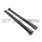 TESLA MODEL Y MK1 2020-2025 CARBON FIBRE SIDE SKIRTS