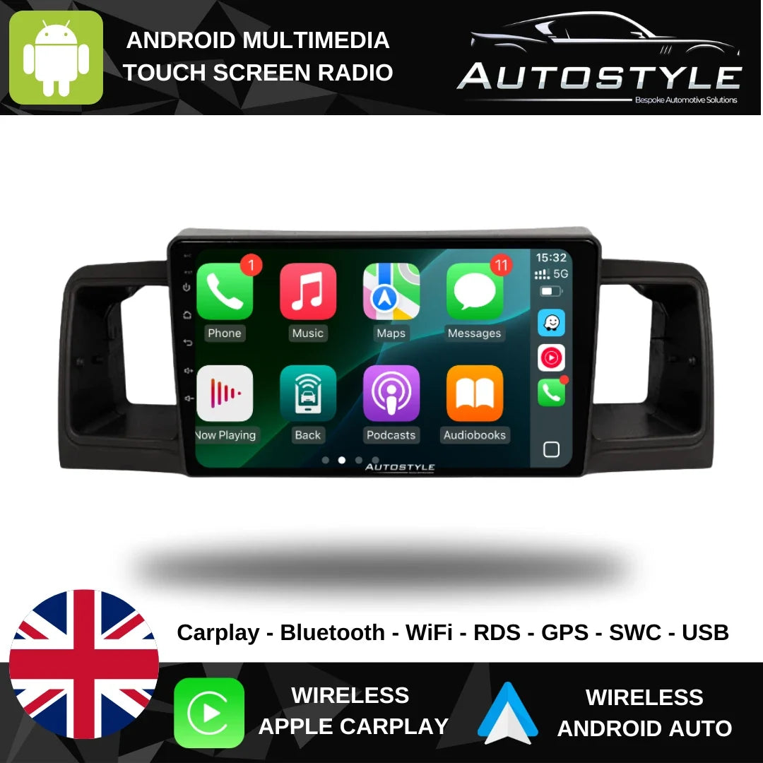 Toyota Corolla E130 E120 Apple Carplay / Android Auto 9" Stereo Upgrade 2002-