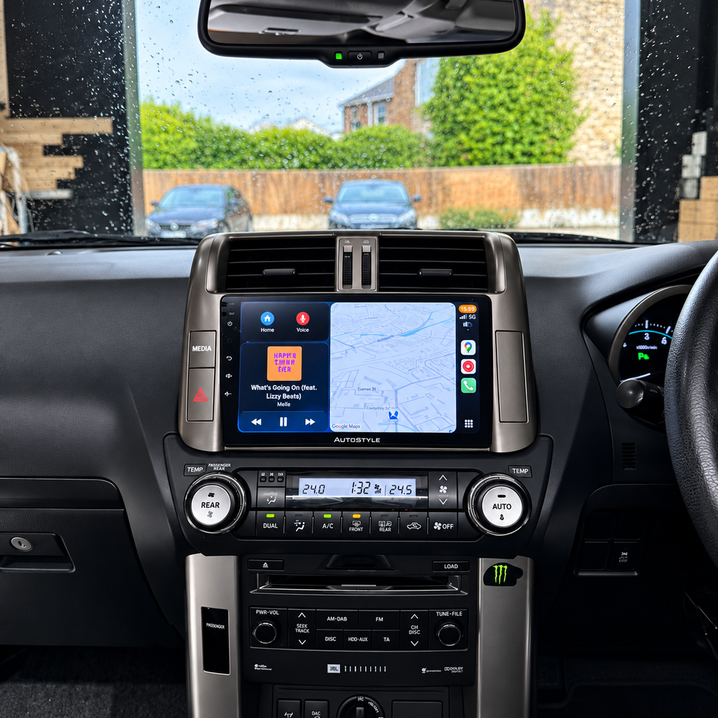 Toyota Land Cruiser Prado 150 Apple Carplay / Android Auto 9" Stereo Upgrade 2009-2013