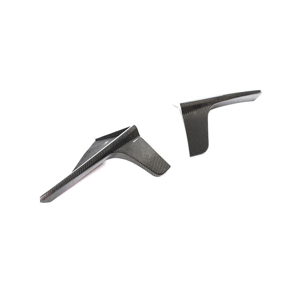 V Style Carbon Fibre 3 Pieces Rear Diffuser for Tesla Model 3 16-23