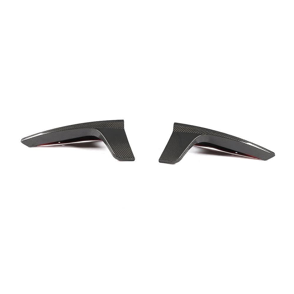 V Style Carbon Fibre 3 Pieces Rear Diffuser for Tesla Model 3 16-23