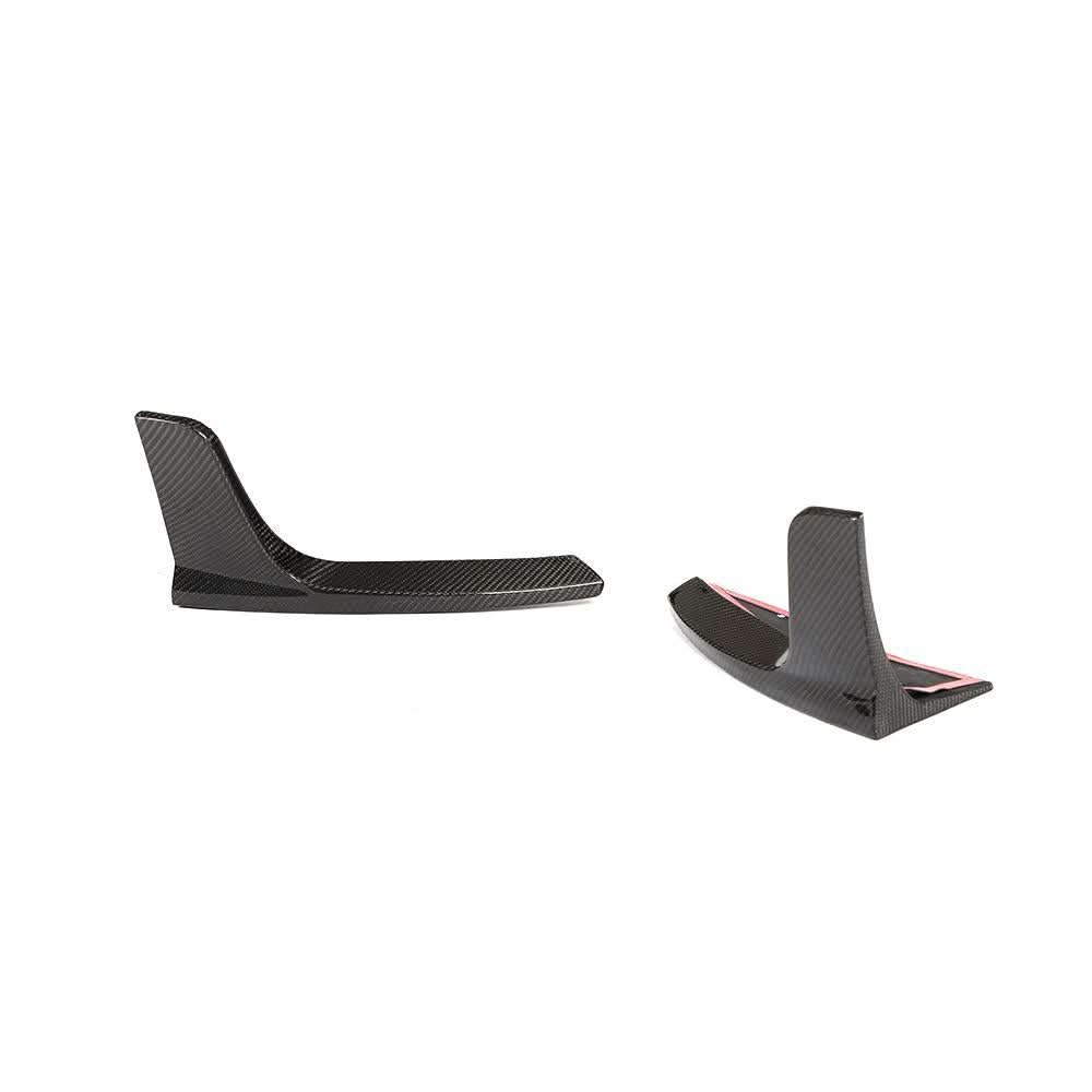 V Style Carbon Fibre 3 Pieces Rear Diffuser for Tesla Model 3 16-23