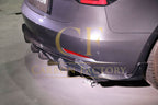 V Style Carbon Fibre 3 Pieces Rear Diffuser for Tesla Model 3 16-23