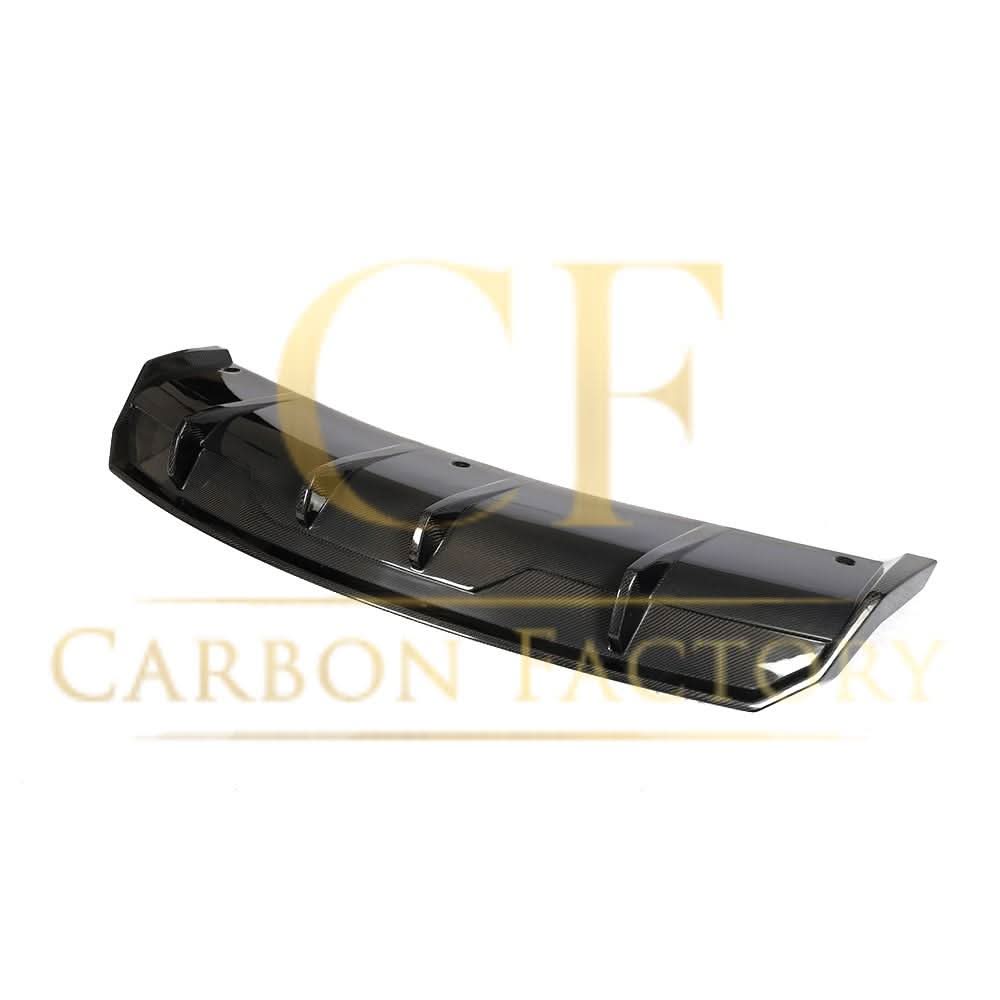 V Style Carbon Fibre 3 Pieces Rear Diffuser for Tesla Model 3 16-23