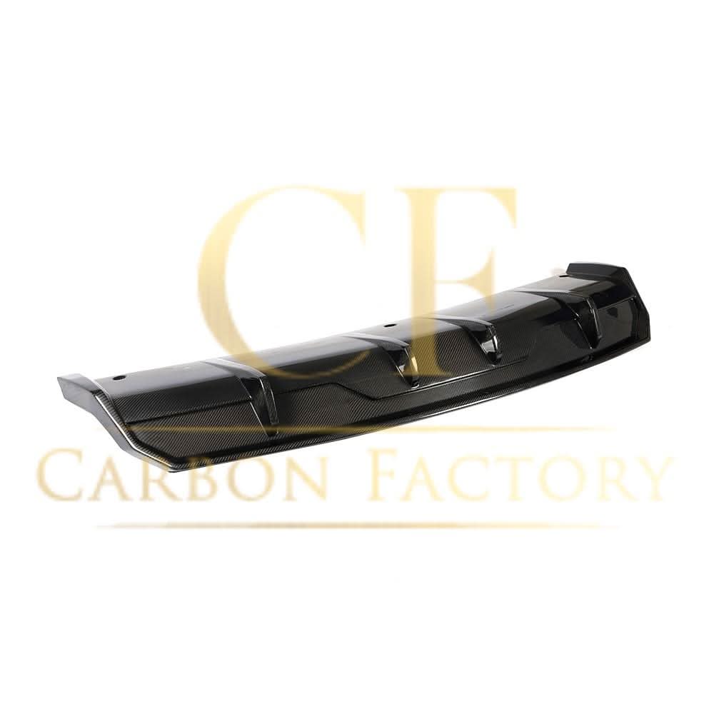 V Style Carbon Fibre 3 Pieces Rear Diffuser for Tesla Model 3 16-23