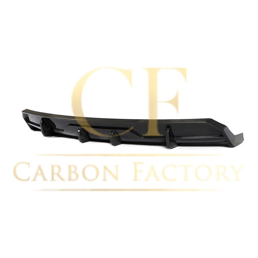 V Style Carbon Fibre 3 Pieces Rear Diffuser for Tesla Model 3 16-23