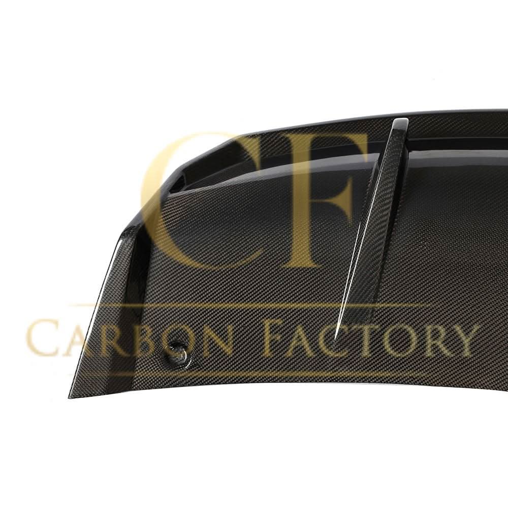 V Style Carbon Fibre 3 Pieces Rear Diffuser for Tesla Model 3 16-23