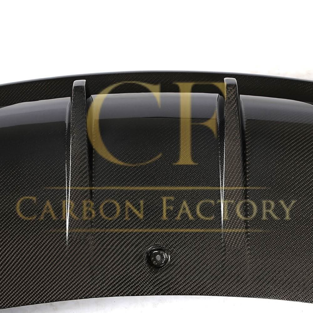 V Style Carbon Fibre 3 Pieces Rear Diffuser for Tesla Model 3 16-23