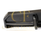 V Style Carbon Fibre 3 Pieces Rear Diffuser for Tesla Model 3 16-23