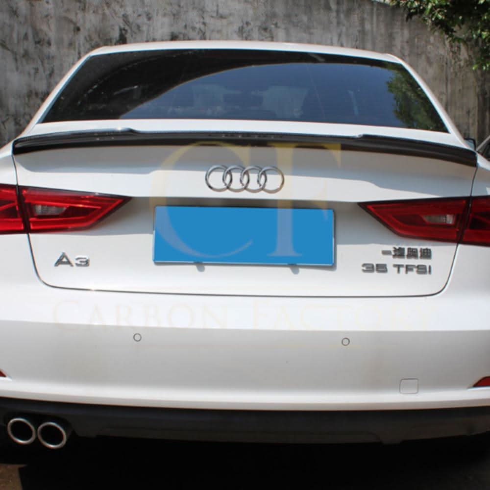 V Style Carbon Fibre Boot Spoiler for Audi A3 S3 RS3 Saloon 13-20