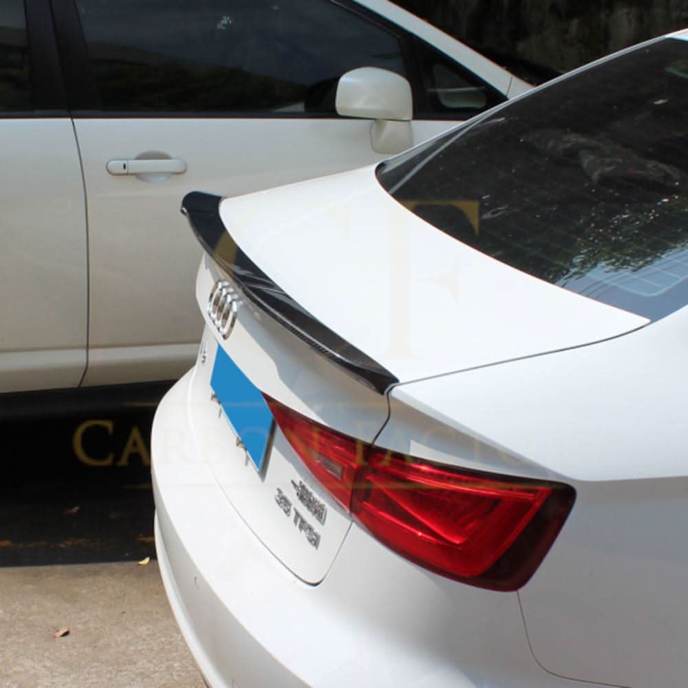V Style Carbon Fibre Boot Spoiler for Audi A3 S3 RS3 Saloon 13-20