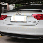V Style Carbon Fibre Boot Spoiler for Audi B8 B8.5 A5 07-16