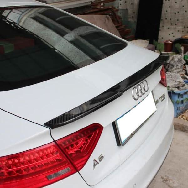 V Style Carbon Fibre Boot Spoiler for Audi B8 B8.5 A5 07-16