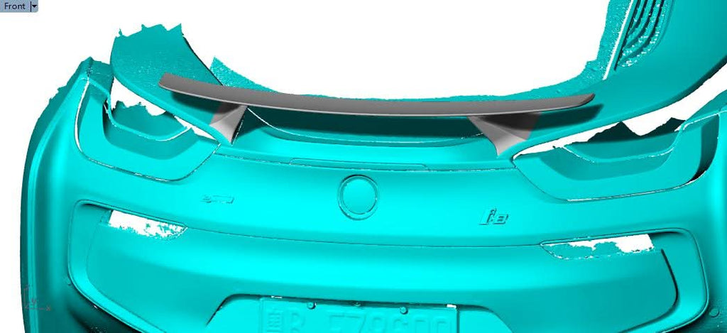 V Style Carbon Fibre Boot Spoiler for BMW i8 14-18