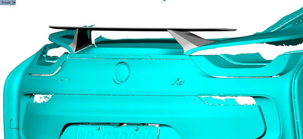 V Style Carbon Fibre Boot Spoiler for BMW i8 14-18