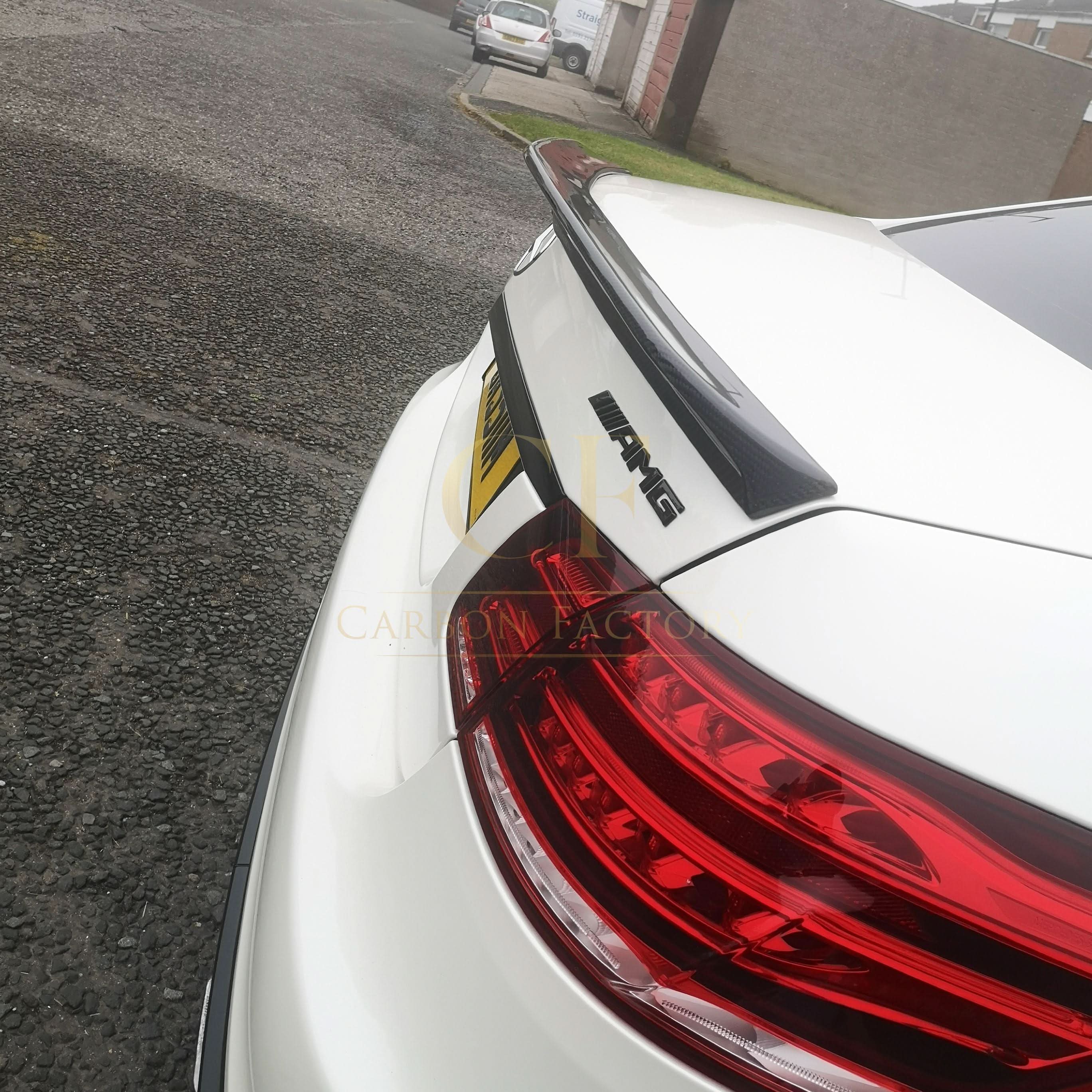 V Style Carbon Fibre Boot Spoiler for Mercedes Benz W212 E Class Saloon 10-17
