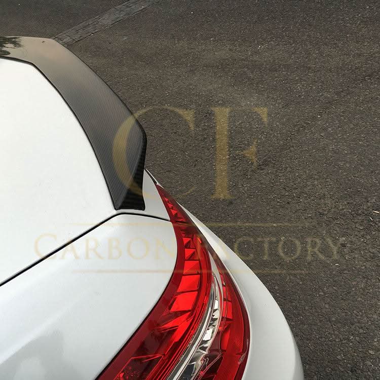 V Style Carbon Fibre Boot Spoiler for Mercedes Benz W212 E Class Saloon 10-17