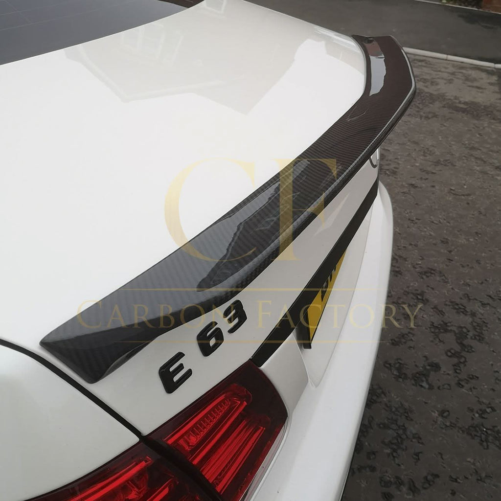 V Style Carbon Fibre Boot Spoiler for Mercedes Benz W212 E Class Saloon 10-17