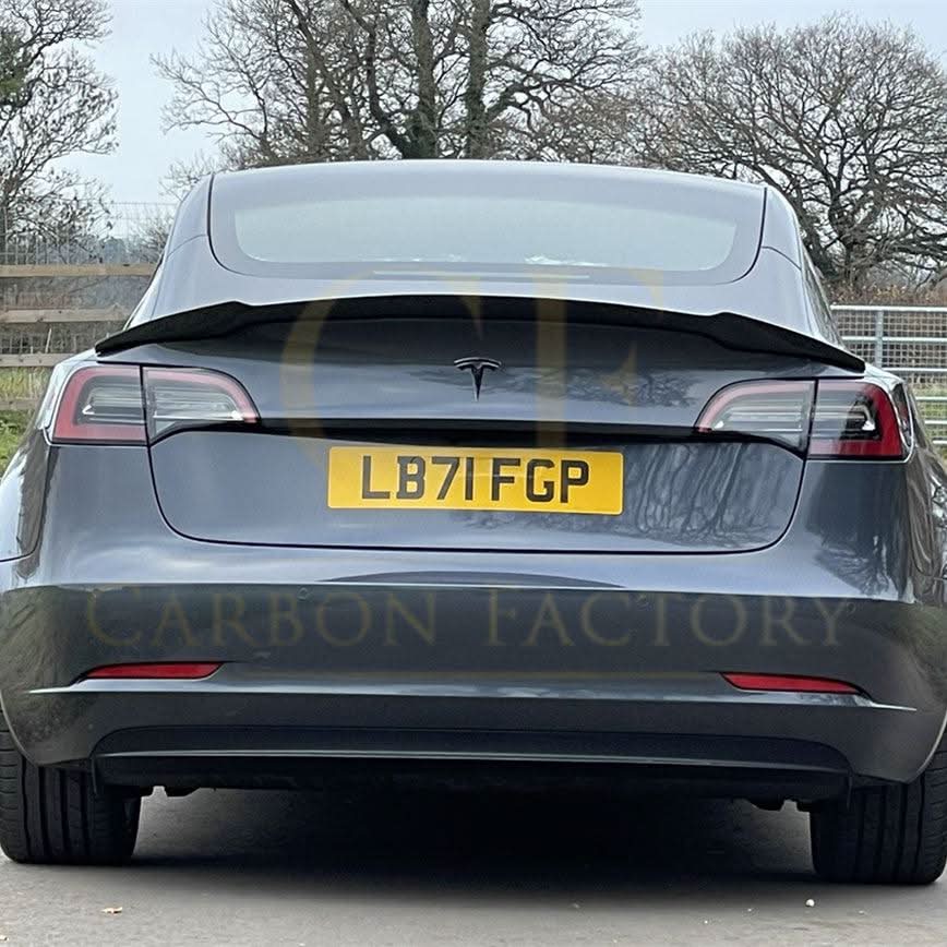 V Style Carbon Fibre Boot Spoiler for Tesla Model 3 16-23