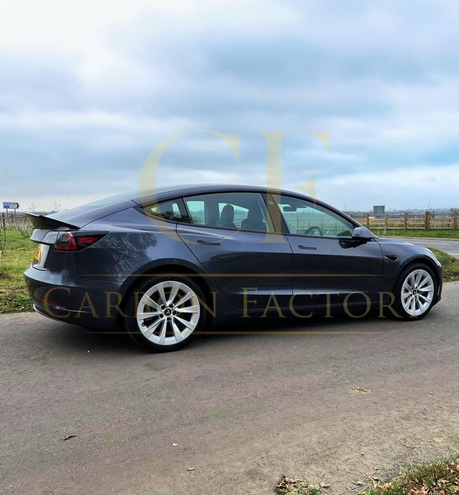 V Style Carbon Fibre Boot Spoiler for Tesla Model 3 16-23
