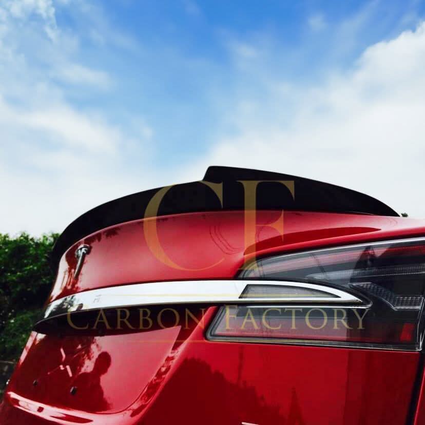 V Style Carbon Fibre Boot Spoiler for Tesla Model S 13-Present
