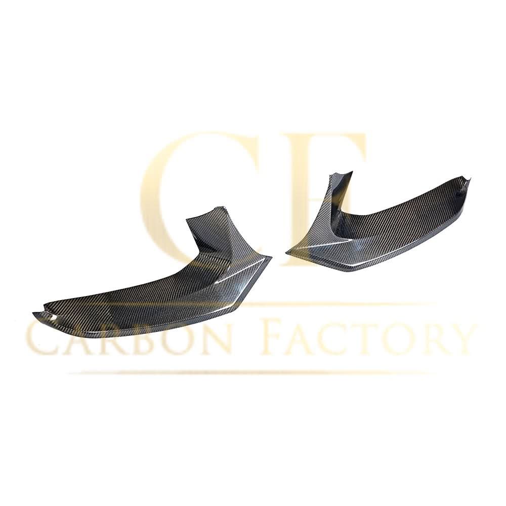 V Style Carbon Fibre Front Bumper Covers for BMW G30 5 Series M Sport 17-20