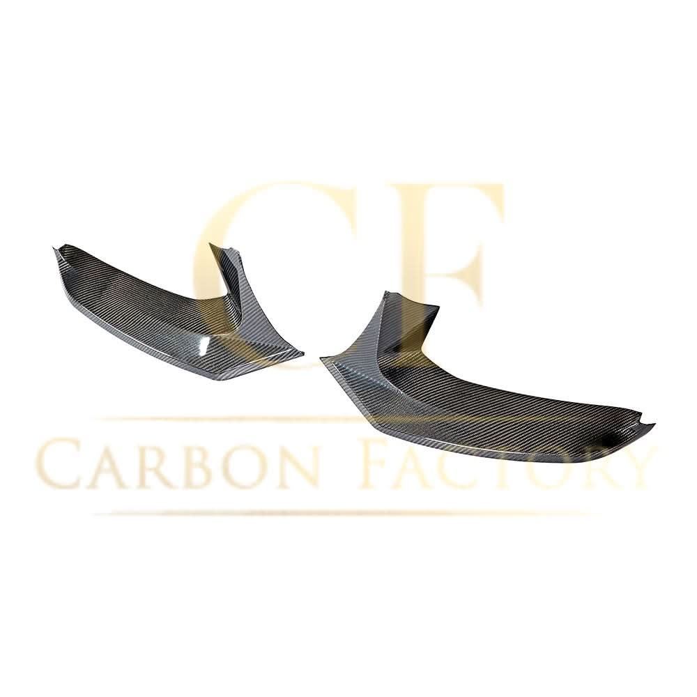 V Style Carbon Fibre Front Bumper Covers for BMW G30 5 Series M Sport 17-20