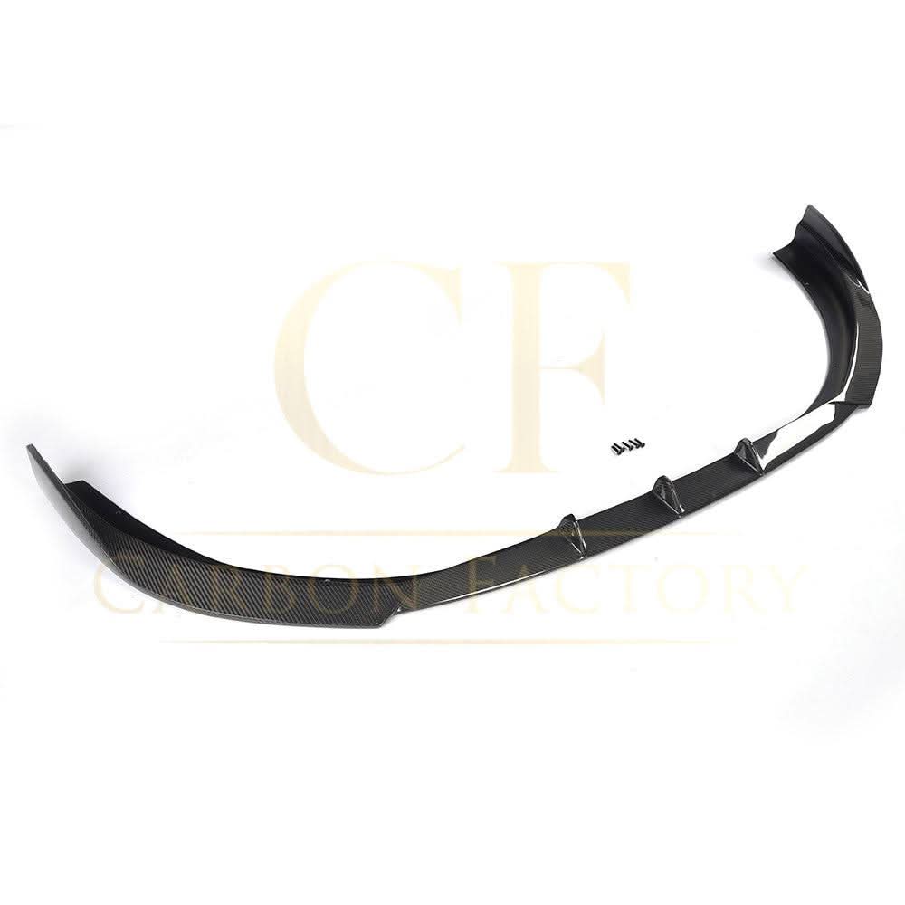 V Style Carbon Fibre Front Splitter for Audi A3 Hatchback S Line & S3 13-15