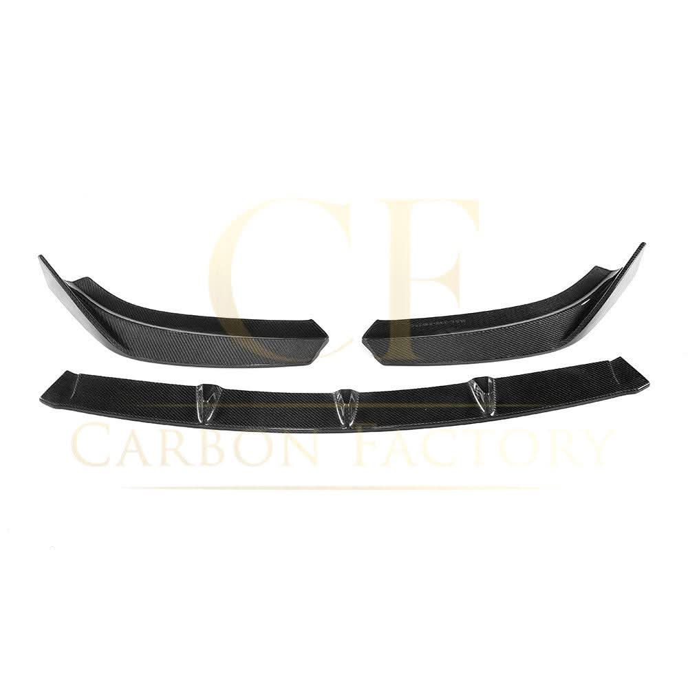 V Style Carbon Fibre Front Splitter for Audi A3 Saloon S Line & S3 16-19