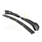 V Style Carbon Fibre Front Splitter for Audi A3 Saloon S Line & S3 16-19