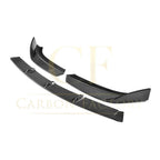 V Style Carbon Fibre Front Splitter for Audi A3 Saloon S Line & S3 16-19