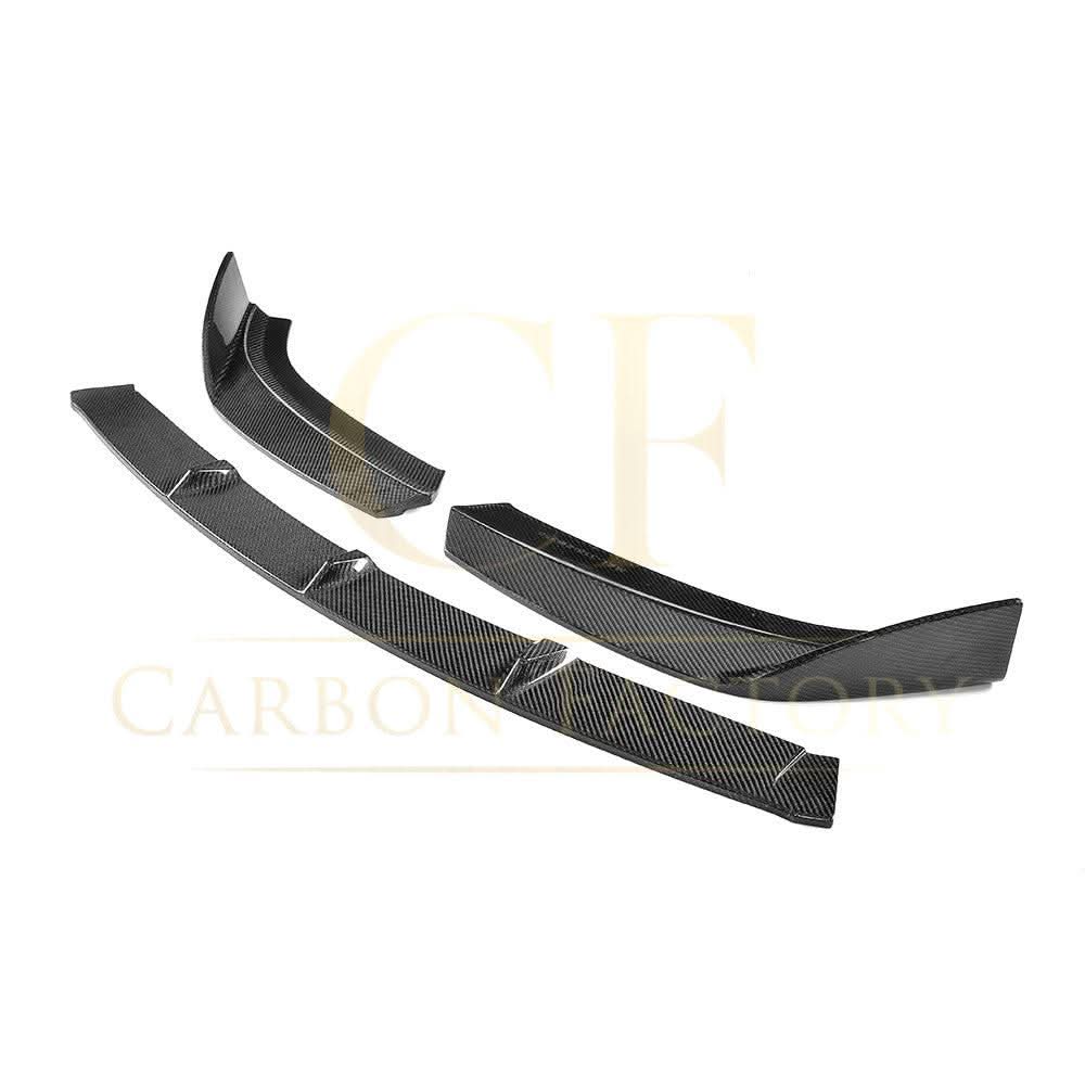 V Style Carbon Fibre Front Splitter for Audi A3 Saloon S Line & S3 16-19