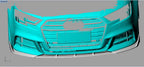 V Style Carbon Fibre Front Splitter for Audi A3 Saloon S Line & S3 16-19