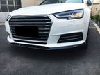 V Style Carbon Fibre Front Splitter for Audi A4 B9 Non S Line 15-19