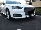 V Style Carbon Fibre Front Splitter for Audi A4 B9 Non S Line 15-19