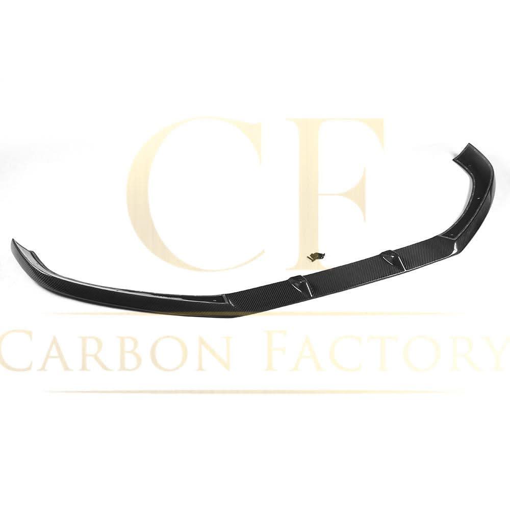 V Style Carbon Fibre Front Splitter for Audi A4 B9 Non S Line 15-19