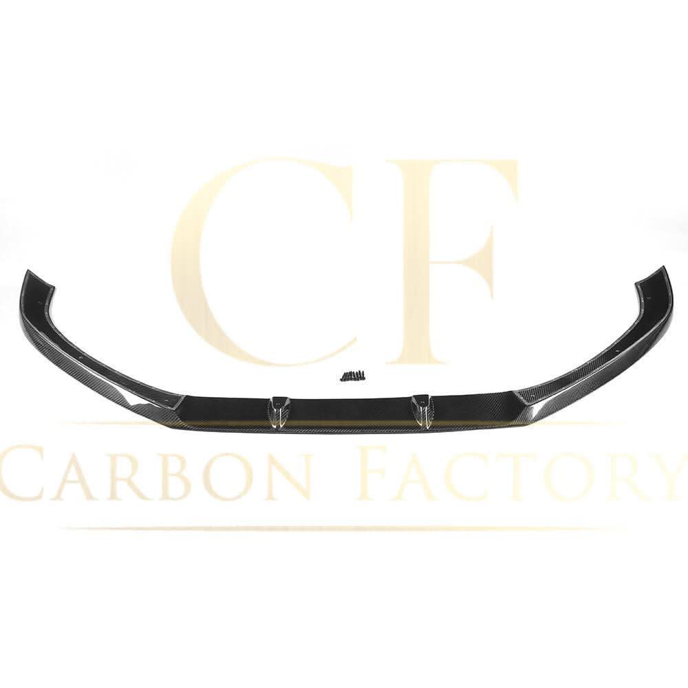 V Style Carbon Fibre Front Splitter for Audi A4 B9 Non S Line 15-19