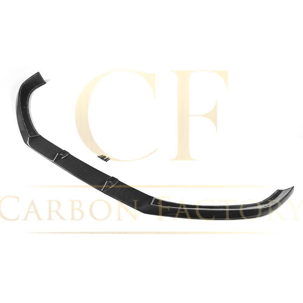 V Style Carbon Fibre Front Splitter for Audi A4 B9 Non S Line 15-19