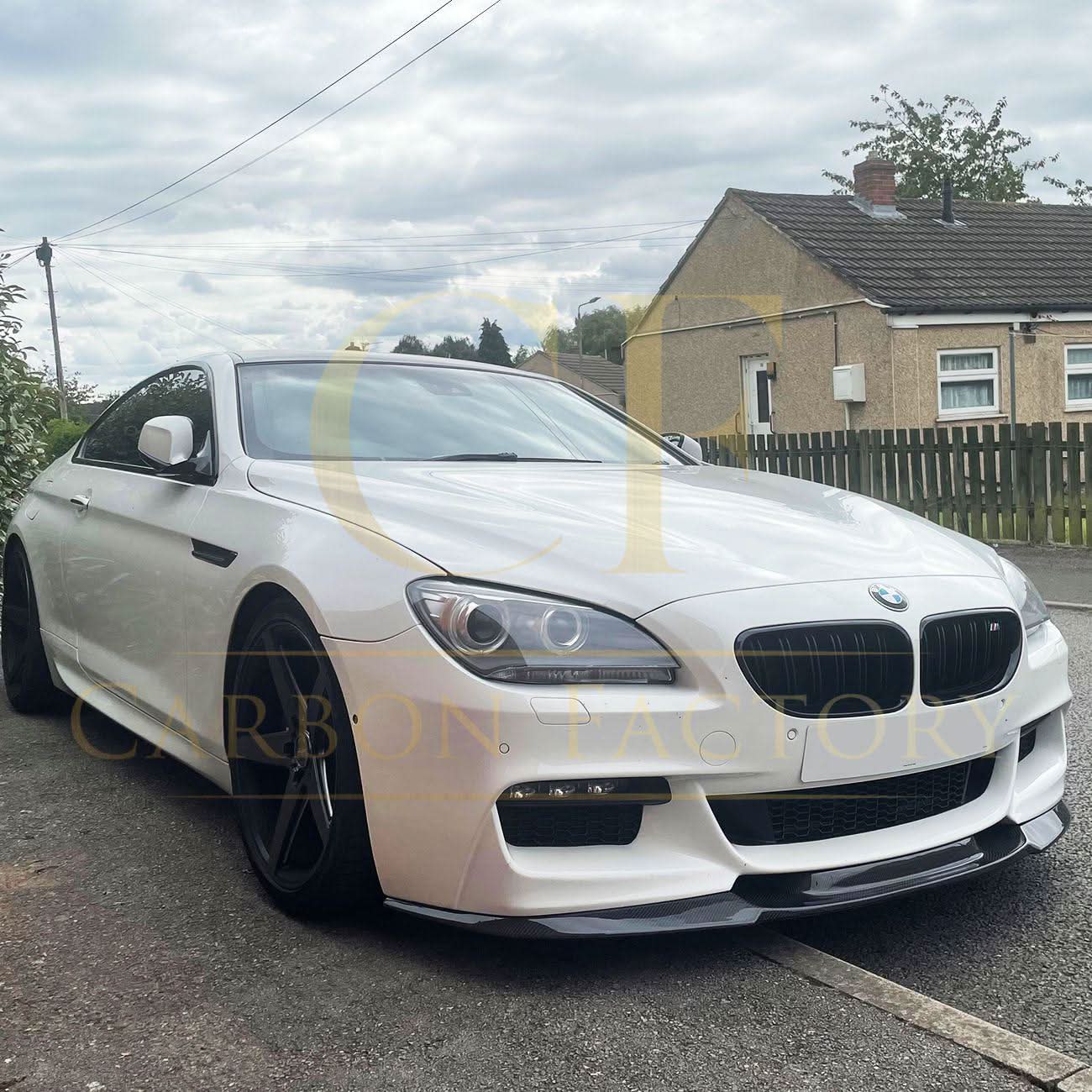 V Style Carbon Fibre Front Splitter for BMW F06 F12 F13 6 Series 11-18