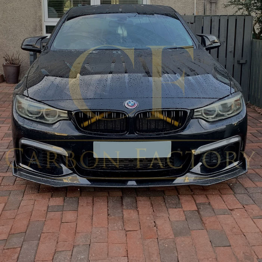 V Style Carbon Fibre Front Splitter for BMW F32 F33 F36 4 Series 14-20